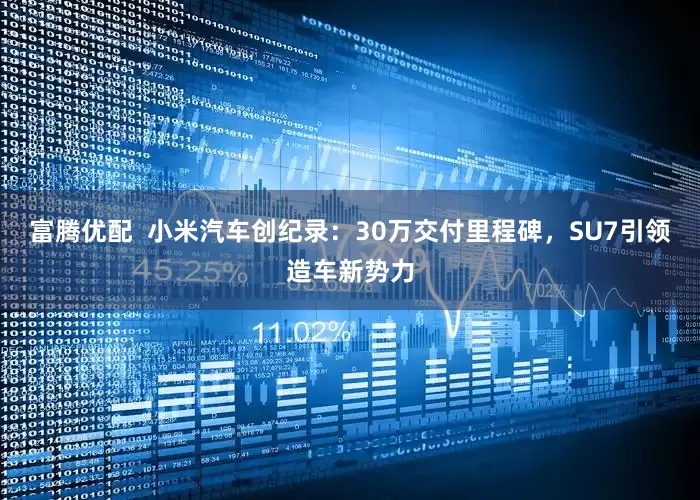 富腾优配  小米汽车创纪录：30万交付里程碑，SU7引领造车新势力