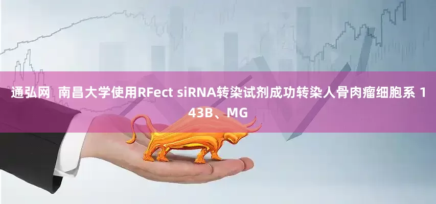 通弘网  南昌大学使用RFect siRNA转染试剂成功转染人骨肉瘤细胞系 143B、MG